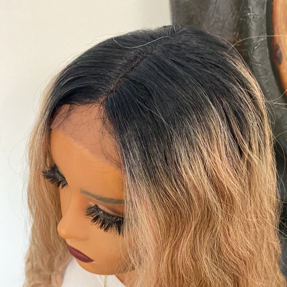 JAYLEN | LONG PINK ASH BLONDE DEEP T PART LACE FRONT WIG - Picture 3 of 4